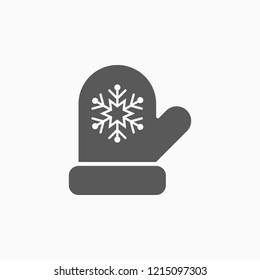 christmas glove icon