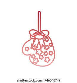 christmas glove icon