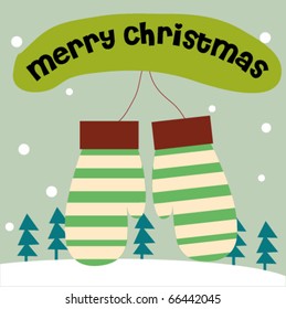 Christmas glove with text 2