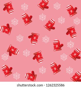 Christmas gloves design