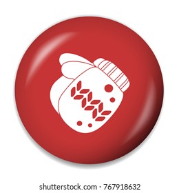 christmas gloves icon