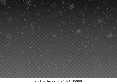 Christmas glowing bokeh confetti light and glitter texture overlay for your design. Festive sparkling gold dust png. Holiday powder dust for cards, invitations, banners, advertising.	
