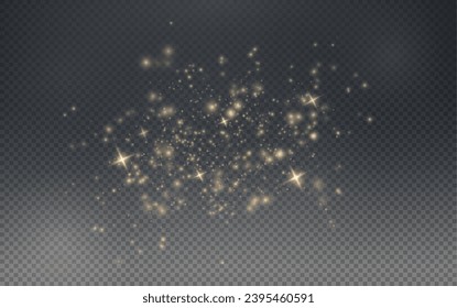 Weihnachten leuchtend Bokeh Konfetti Licht und glitzere Textur Overlay für Ihr Design. Goldener Stäubchen mit festem Glanz. Holiday Pulverstaub für Karten, Einladungen, Banner, Werbung.