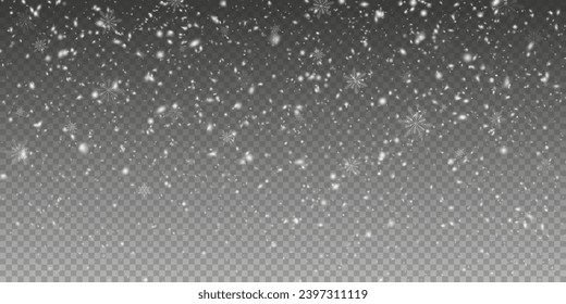 Christmas glowing bokeh confetti light and glitter texture overlay for your design. Festive sparkling gold dust png. Holiday powder dust for cards, invitations, banners, advertising.