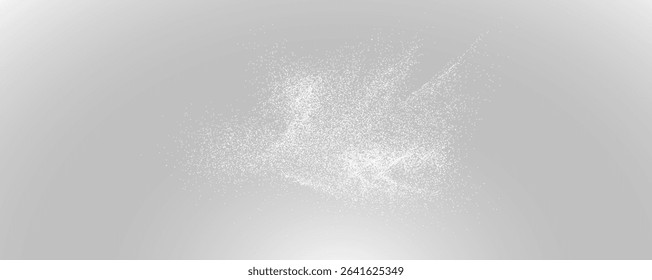 Christmas glowing bokeh confetti light and glitter texture overlay for your design. Frosting effect sugar png, salt and flour for baking, with powder white and isolated on transparent background. 