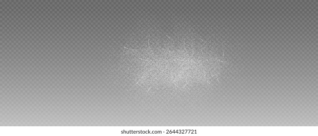 Christmas glowing bokeh confetti light and glitter texture overlay for your design. Frosting effect sugar png, salt and flour for baking, with powder white and isolated on transparent background. 