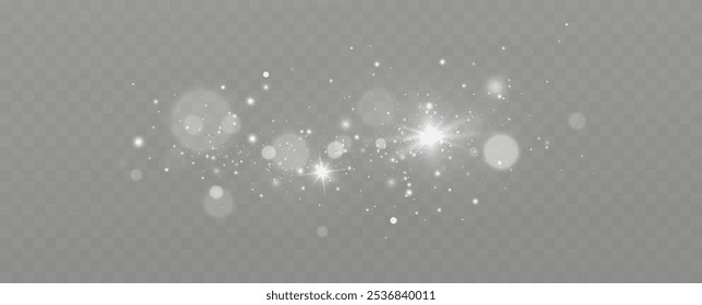 Navidades brillantes bokeh. Mancha de chispas y blancos
Las estrellas brillan con una luz especial. Efecto bokeh blanco.