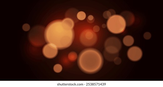 Navidades brillantes bokeh. fondo de noche. Vector eps 10, partículas bokeh, decoración de fondo.