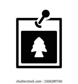 christmas glyph flat vector icon