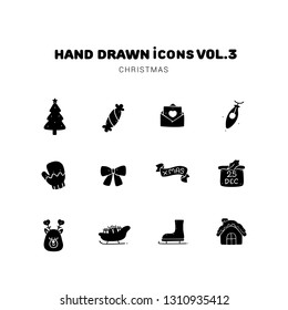 Christmas glyph icons	
