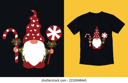 Christmas gnome cookies candy t shirt design free vector svg design template, gnome, santa clause, December , cookie, crew, typography, snowman, new year