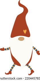 Christmas Gnome in white background vectors