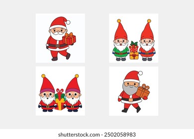 christmas gnomes cartoon cary on gift