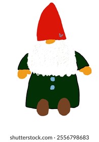 Christmas Gnomes illustration .Cute nisse