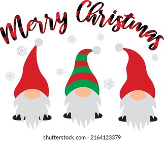 Christmas Gnomes Leprechaun Hat Isolated