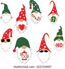 El vector de los gnomos de Navidad enorme paquete 