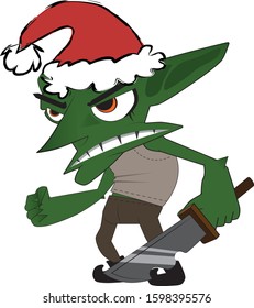 Christmas Goblins Christmas Hats Stock Vector (Royalty Free) 1598395576 ...