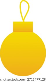 Navidades de bolas de oro elemento colgante