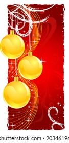 Christmas gold balls