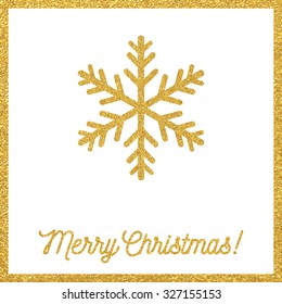Christmas gold card