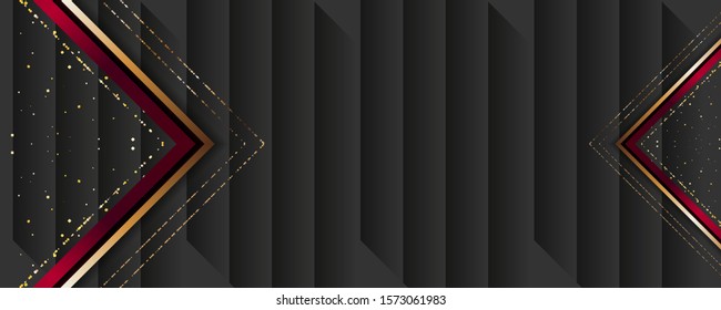 Christmas gold design black background abstract shiny color golden