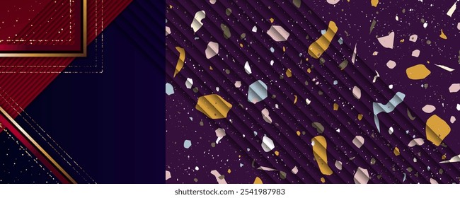 Christmas gold design black background in paper, blank, isolated, old, texture, abstract shiny color golden design trends