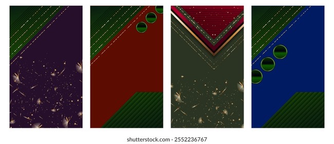 Navidades diseño de oro fondo negro abstracto color brillante dorado