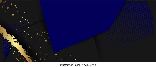Christmas gold design blazk dark blue background abstract shiny color golden. Vector illustration with golden decorative elements