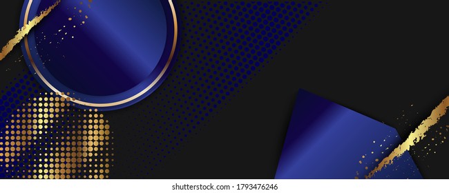 Christmas gold design blue background abstract shiny color golden. Festive new year design vector eps 10