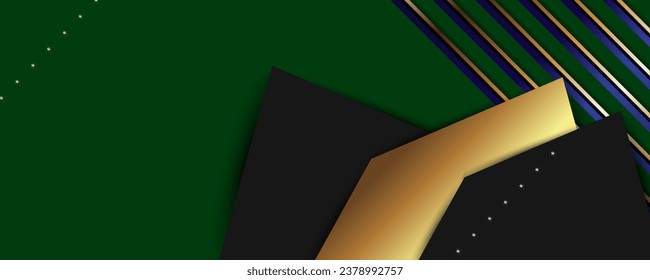 Christmas gold design dark green fir color background abstract shiny color golden. Elegant holiday design for web, print, printing, book publishing