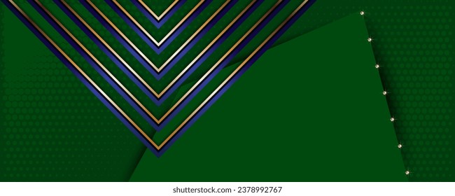Christmas gold design dark green fir color background abstract shiny color golden. Elegant holiday design for web, print, printing, book publishing