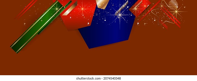 Christmas gold elements Universal version of the basis or Wedding dots circles and lines design black background abstract shiny color golden