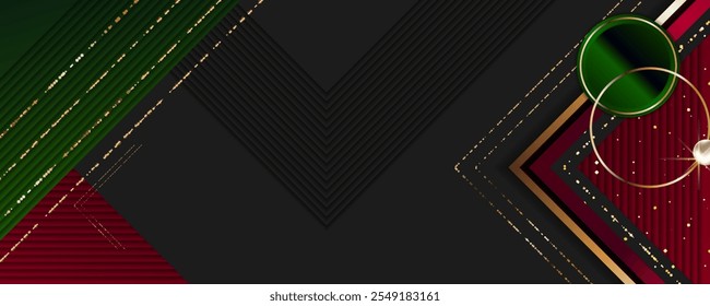 Christmas Gold luxury background design black background abstract shiny color golden