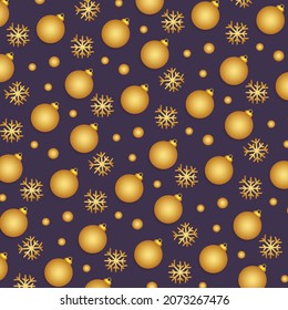 Christmas Gold Seamless Pattern Digital Paper
