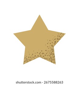 Navidades estrella de oro. Vector ilustración geométrica de decoración de Navidades tradicionales
