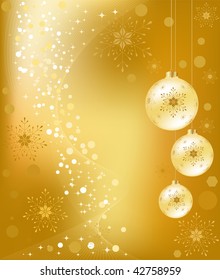 Fondo dorado de Navidad