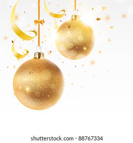 Fondo dorado de Navidad