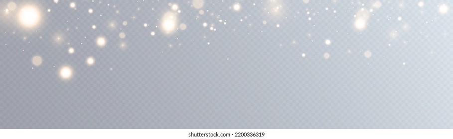 Christmas golden glow effect, glare, explosion, sparks, twinkling highlights, sparks and stars on a transparent background.