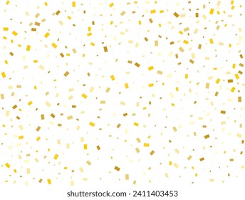 Navidad Rectángulos de Oro Confetti Fondo. Ilustración vectorial.