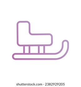 Christmas gradient icon stock illustration 