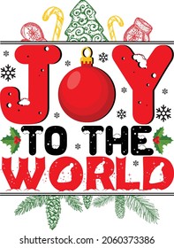 Christmas graphic prints set, t shirt designs for ugly sweater xmas party. Holiday decor with xmas tree, Santa, gingerbread texts and ornaments. Stock vector background
