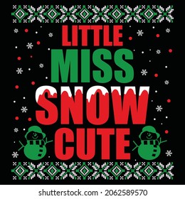 Christmas graphic prints set, t shirt designs for ugly sweater xmas party. Holiday decor with xmas tree, Santa, gingerbread texts and ornaments. Stock vector background
