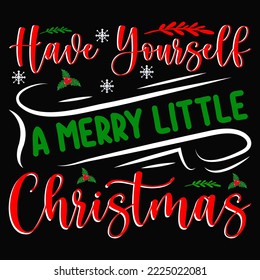 Christmas graphic prints set, t shirt designs for ugly sweater x mas party. Holiday décor with x mas tree, Santa, gingerbread texts and ornaments. Stock vector background.