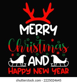 Christmas graphic prints set, t shirt designs for ugly sweater x mas party. Holiday décor with x mas tree, Santa, gingerbread texts and ornaments. Stock vector background.