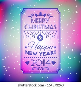Christmas Greating Card. Abstract Background For Design