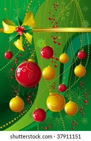 Christmas green background