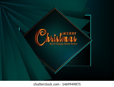 christmas green background with border made of cutout gold foil stars and silver snowflakes chic xma