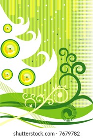 Christmas green background. Element for design, vector illustration.