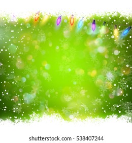Christmas green background. EPS 10 vector file included
