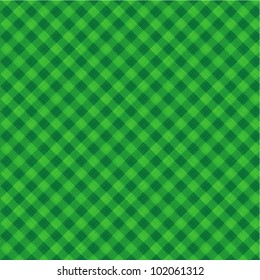 Christmas green checkered gingham or plaid fabric background, seamless pattern included in swatch palette ( for high res JPEG or TIFF see image 102061315 )
